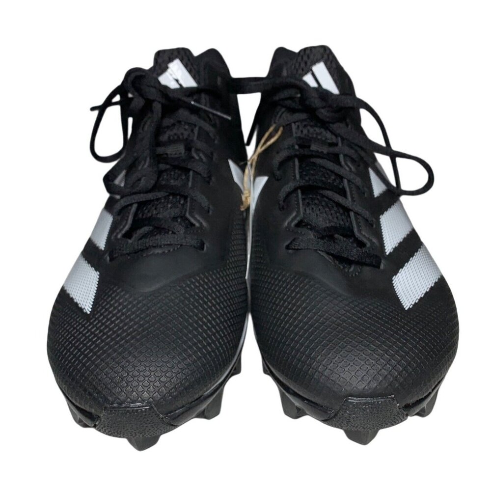 Adidas Adizero Impact.2 Mid Mens Sz 12 Black White Molded Football Cleats IF5102